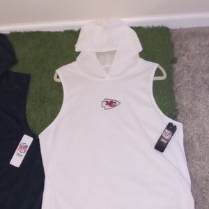 Kansas City Chiefs Men's Sleeveless Dri Fit Hoodie Tank Top NWT